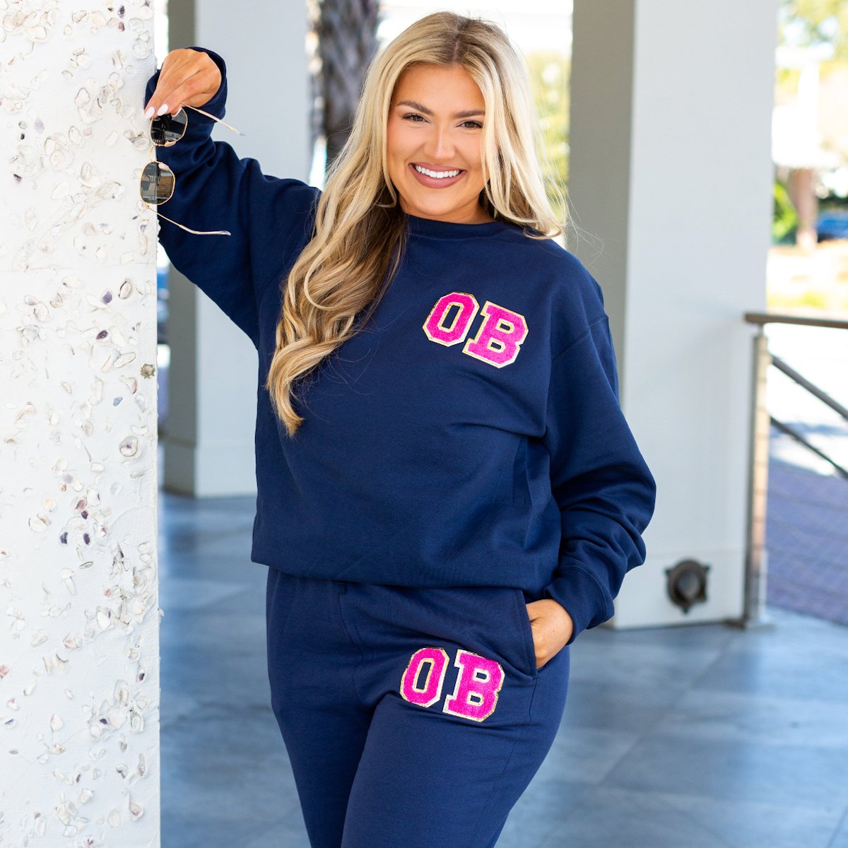 Initialed Letter Patch Jogger Set - United Monograms