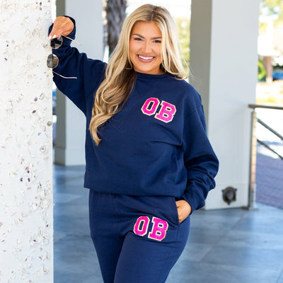 Initialed Letter Patch Jogger Set – United Monograms
