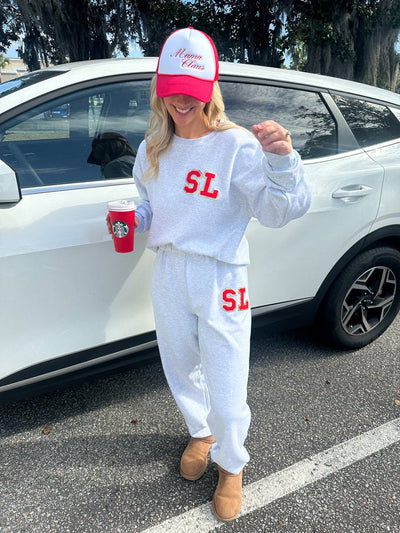 Initialed Letter Patch Sweat Set – United Monograms