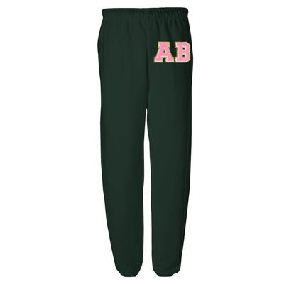 Initialed Letter Patch Sweatpants - United Monograms