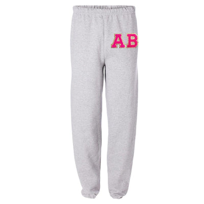 Initialed Letter Patch Sweatpants – United Monograms