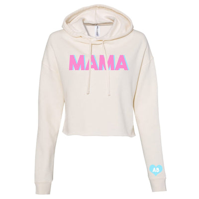Initialed 'Mama' Cropped Hoodie - United Monograms