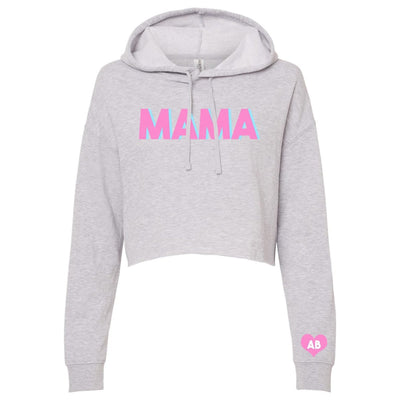 Initialed 'Mama' Cropped Hoodie - United Monograms