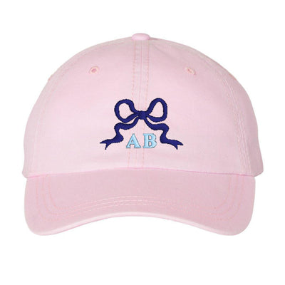 Initialed 'Tiny Bow' Baseball Hat - United Monograms