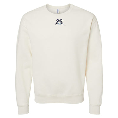 Initialed 'Tiny Bow' Crewneck Sweatshirt - United Monograms