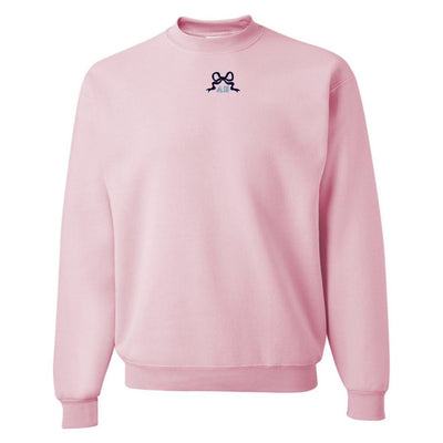 Initialed 'Tiny Bow' Crewneck Sweatshirt - United Monograms