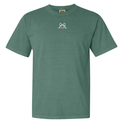 Initialed 'Tiny Bow' T-Shirt - United Monograms