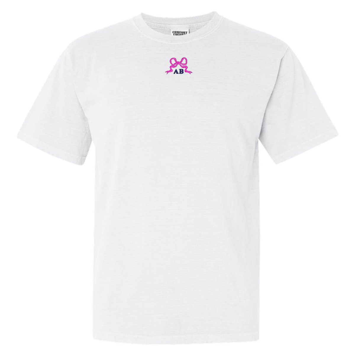 Initialed 'Tiny Bow' T-Shirt - United Monograms