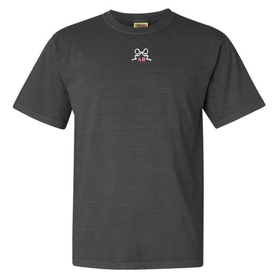 Initialed 'Tiny Bow' T-Shirt - United Monograms