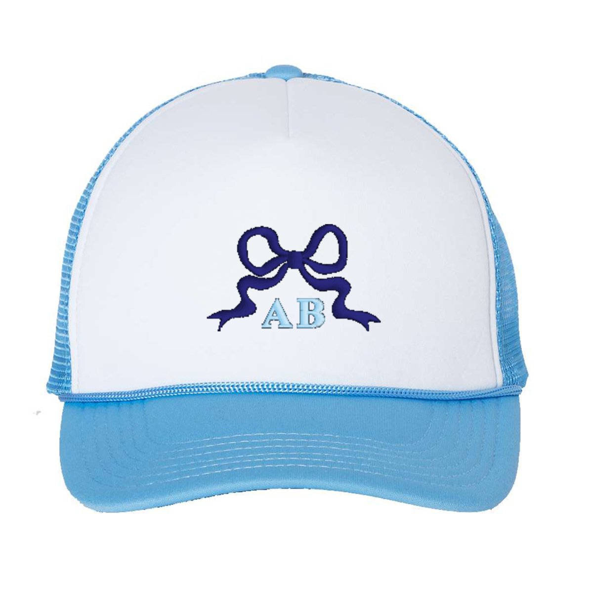 Initialed 'Tiny Bow' Trucker Hat - United Monograms