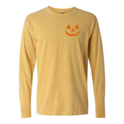 Jack-O'-Lantern Comfort Colors Long Sleeve T-Shirt - United Monograms