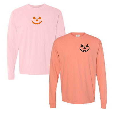 Jack-O'-Lantern Comfort Colors Long Sleeve T-Shirt - United Monograms