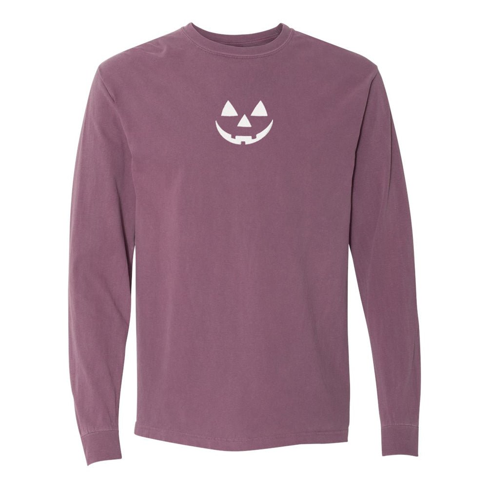 Jack-O'-Lantern Comfort Colors Long Sleeve T-Shirt - United Monograms