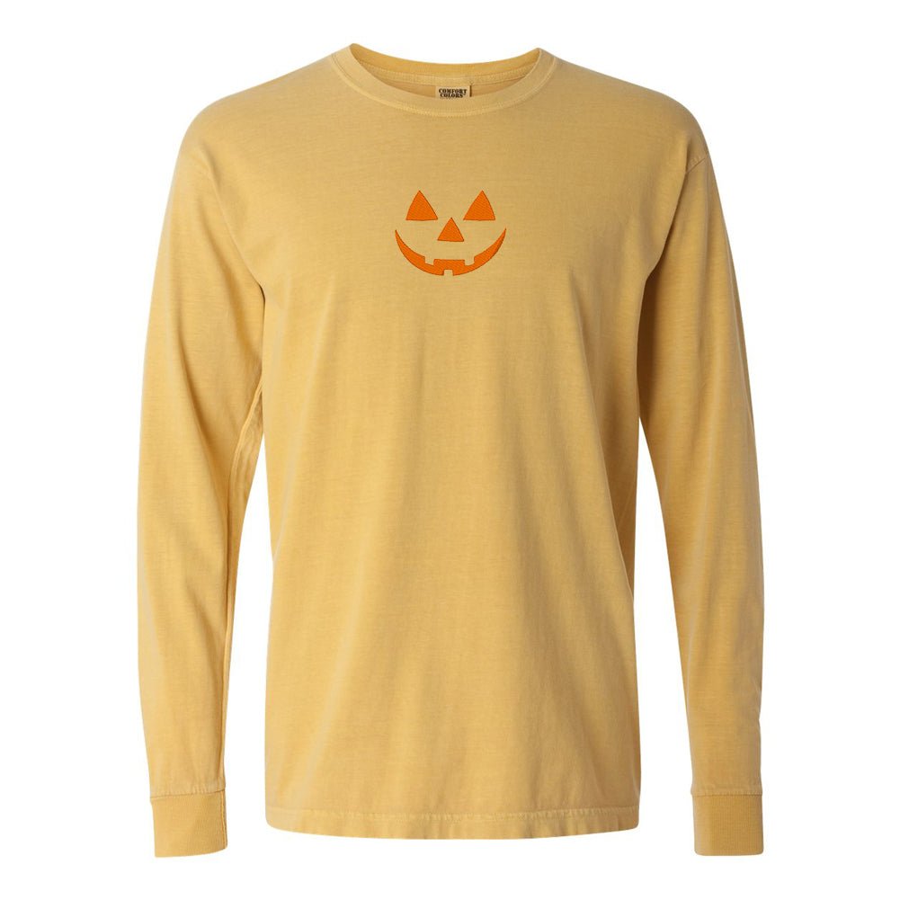 Jack-O'-Lantern Comfort Colors Long Sleeve T-Shirt - United Monograms
