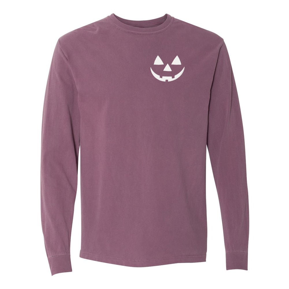 Jack-O'-Lantern Comfort Colors Long Sleeve T-Shirt - United Monograms