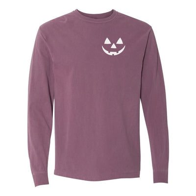 Jack-O'-Lantern Comfort Colors Long Sleeve T-Shirt - United Monograms