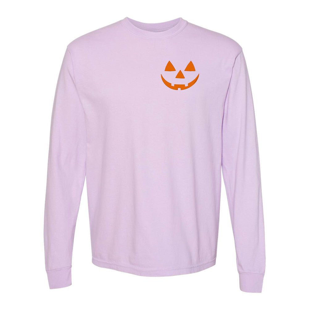 Jack-O'-Lantern Comfort Colors Long Sleeve T-Shirt - United Monograms