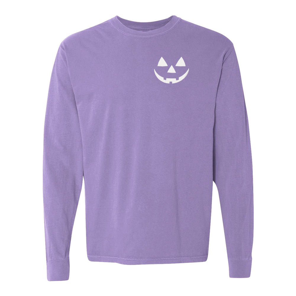 Jack-O'-Lantern Comfort Colors Long Sleeve T-Shirt - United Monograms