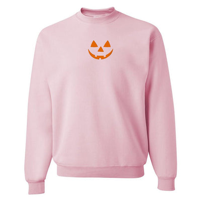 Jack-O-Lantern Face Pumpkin Crewneck Sweatshirt - United Monograms