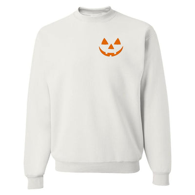 Jack-O-Lantern Face Pumpkin Crewneck Sweatshirt - United Monograms