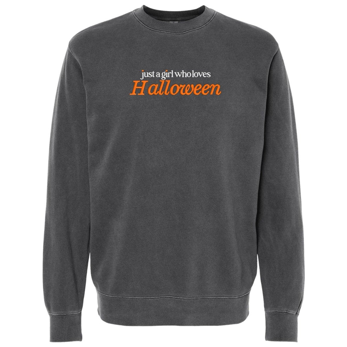 'Just A Girl Who Loves Halloween' Cozy Crew - United Monograms