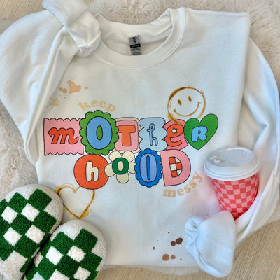 'Keep Motherhood Messy’ Crewneck Sweatshirt - United Monograms