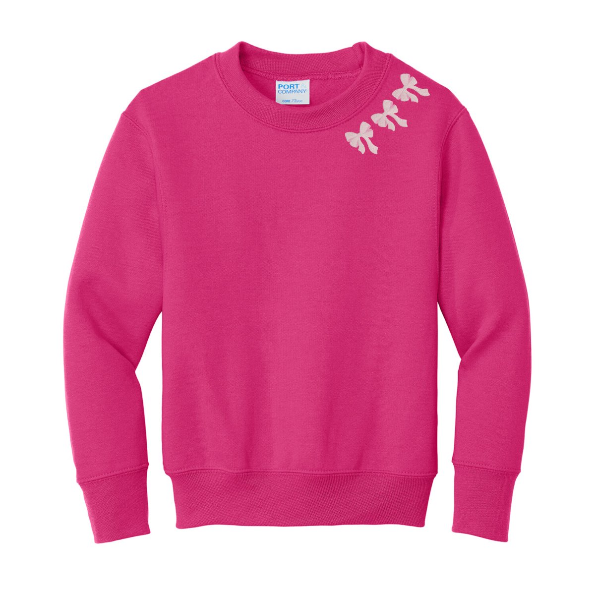 Kids Embroidered 'Bow Collar' Sweatshirt - United Monograms
