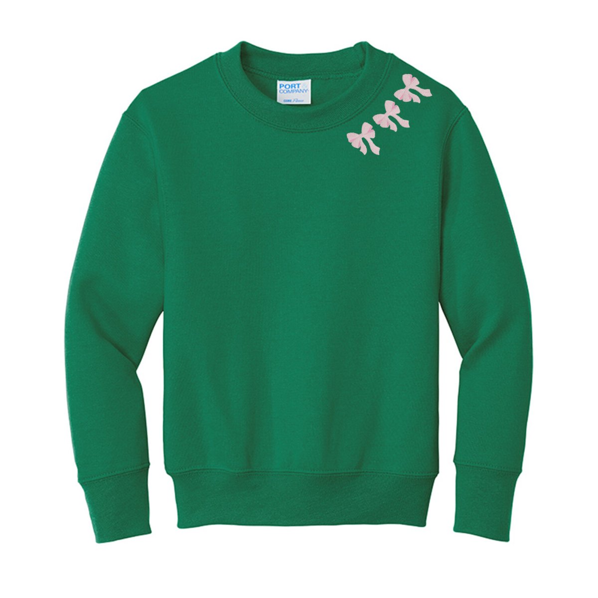 Kids Embroidered 'Bow Collar' Sweatshirt - United Monograms