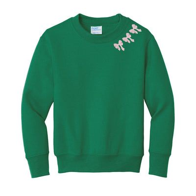Kids Embroidered 'Bow Collar' Sweatshirt - United Monograms