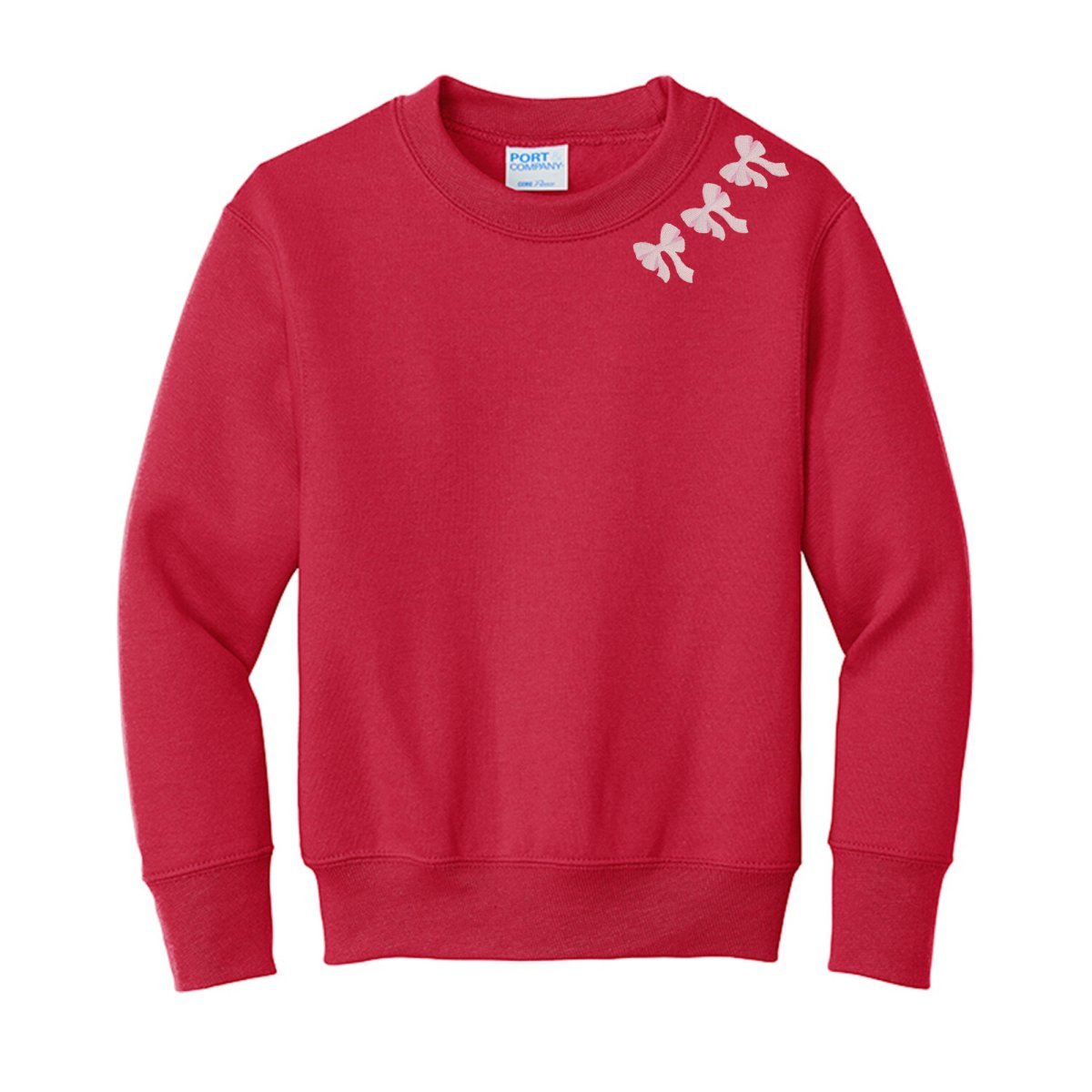 Kids Embroidered 'Bow Collar' Sweatshirt - United Monograms