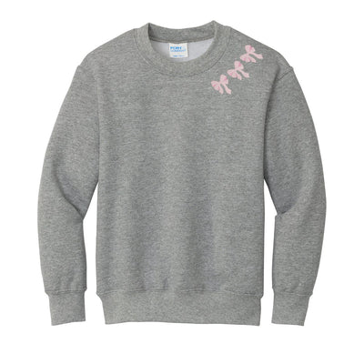 Kids Embroidered 'Bow Collar' Sweatshirt - United Monograms