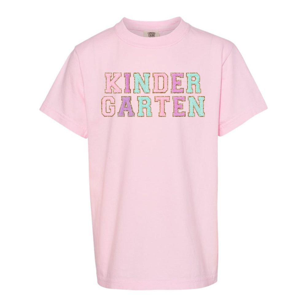 Kids Grade Goals Letter Patch T-Shirt - United Monograms