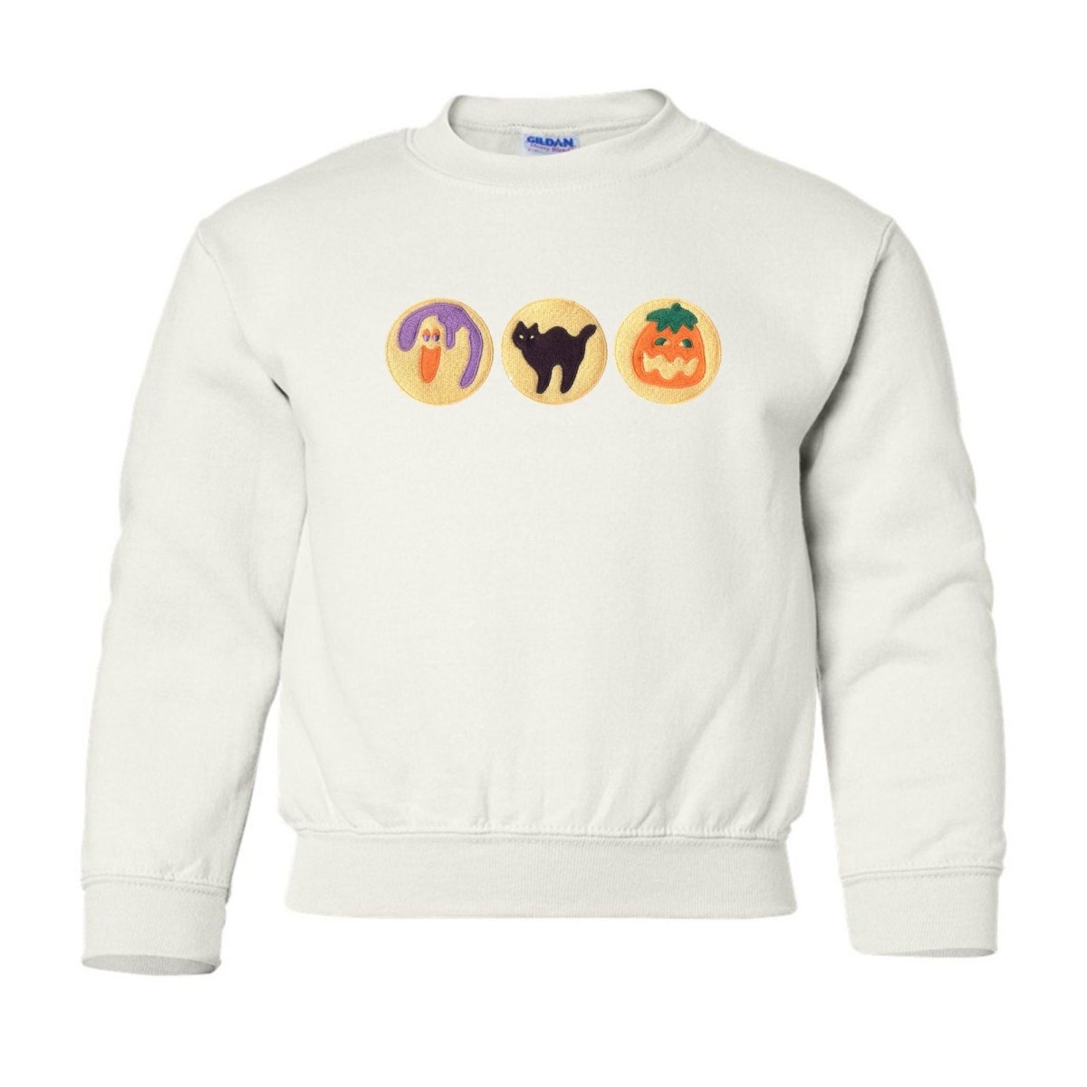Kids 'Halloween Cookies' Embroidered Crewneck Sweatshirt - United Monograms