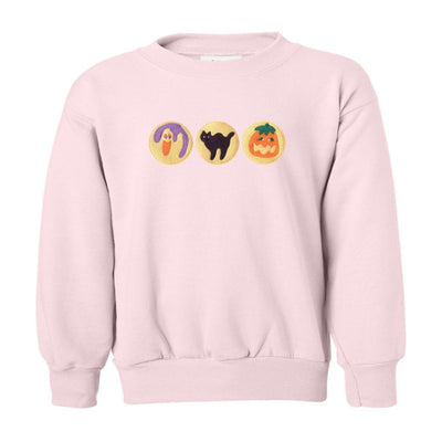 Kids 'Halloween Cookies' Embroidered Crewneck Sweatshirt - United Monograms
