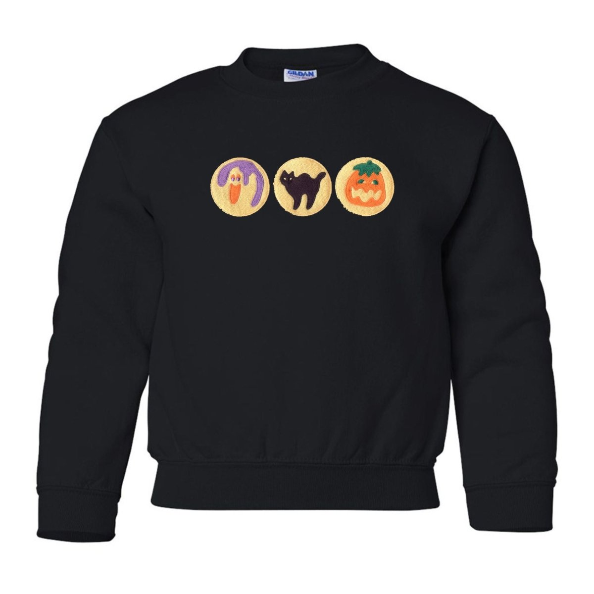 Kids 'Halloween Cookies' Embroidered Crewneck Sweatshirt - United Monograms