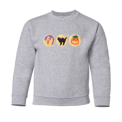Kids 'Halloween Cookies' Embroidered Crewneck Sweatshirt - United Monograms