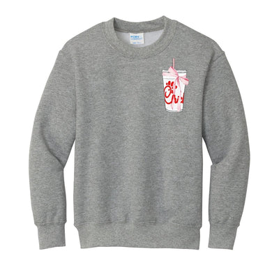 Kids Make It Yours™ 'Bow Beverages' Crewneck Sweatshirt - United Monograms