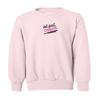 Kids Make It Yours™ 'But First' Crewneck Sweatshirt - United Monograms