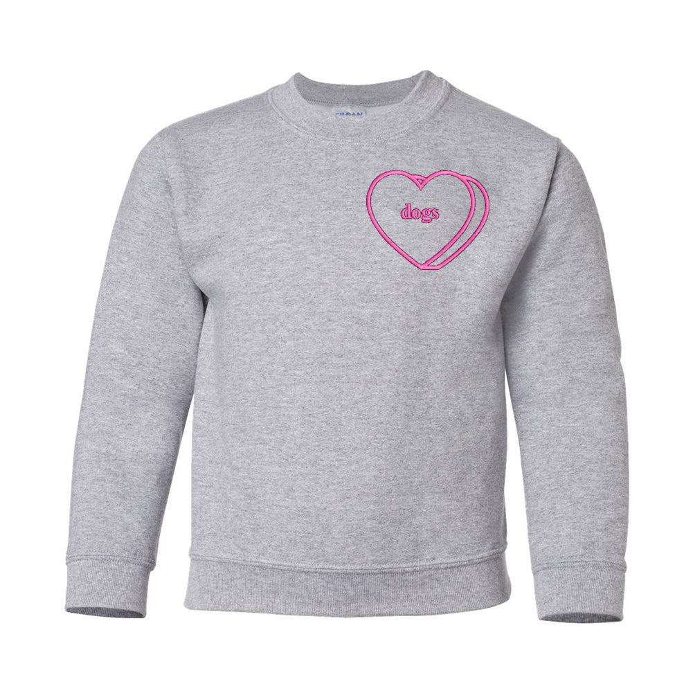 Kids Make It Yours™ 'Candy Heart' Embroidered Sweatshirt - United Monograms