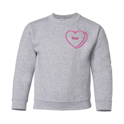 Kids Make It Yours™ 'Candy Heart' Embroidered Sweatshirt - United Monograms
