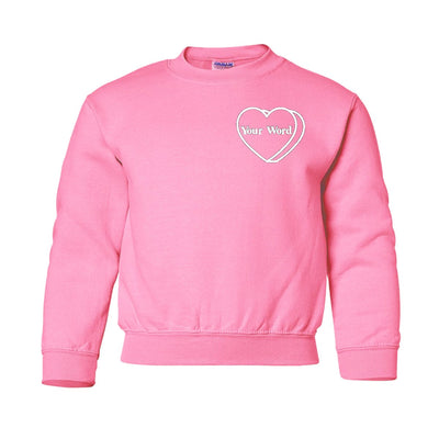 Kids Make It Yours™ 'Candy Heart' Embroidered Sweatshirt - United Monograms