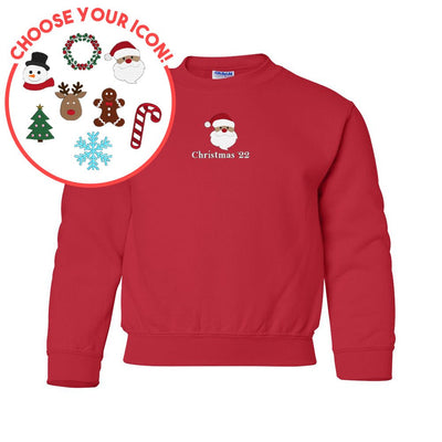 Kids Make It Yours™ Christmas Icon Crewneck Sweatshirt - United Monograms