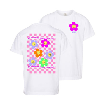 Kids Make It Yours™ 'Do Whatever Makes You Happy' Front & Back T-Shirt - United Monograms