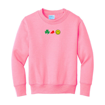 Kids Make It Yours™ 'Favorite Things Icons' Embroidered Sweatshirt - United Monograms