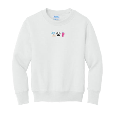 Kids Make It Yours™ 'Favorite Things Icons' Embroidered Sweatshirt - United Monograms