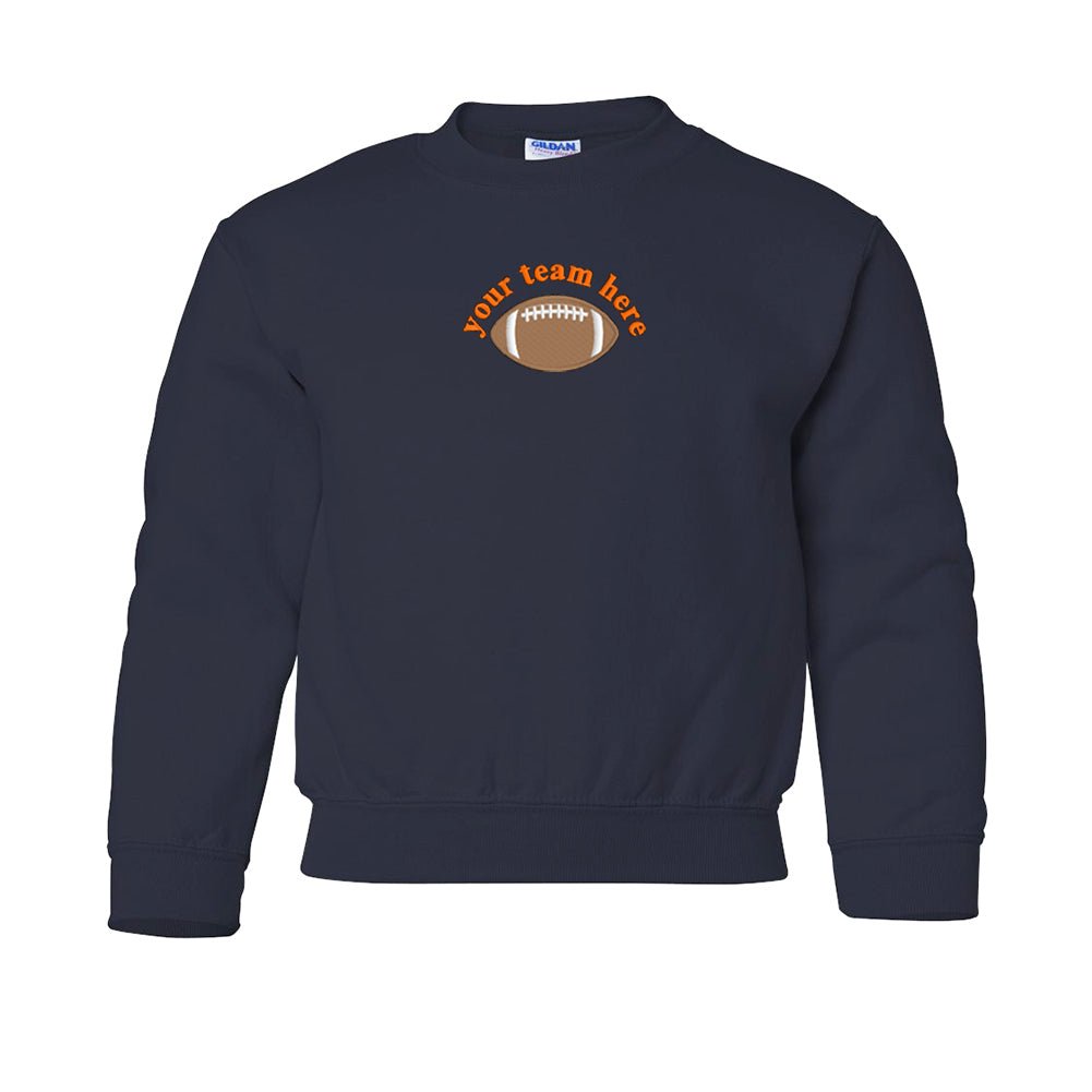 Kids Make It Yours™ Football Gameday Crewneck Sweatshirt - United Monograms