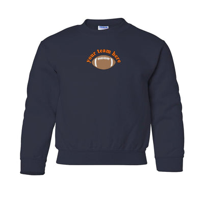 Kids Make It Yours™ Football Gameday Crewneck Sweatshirt - United Monograms