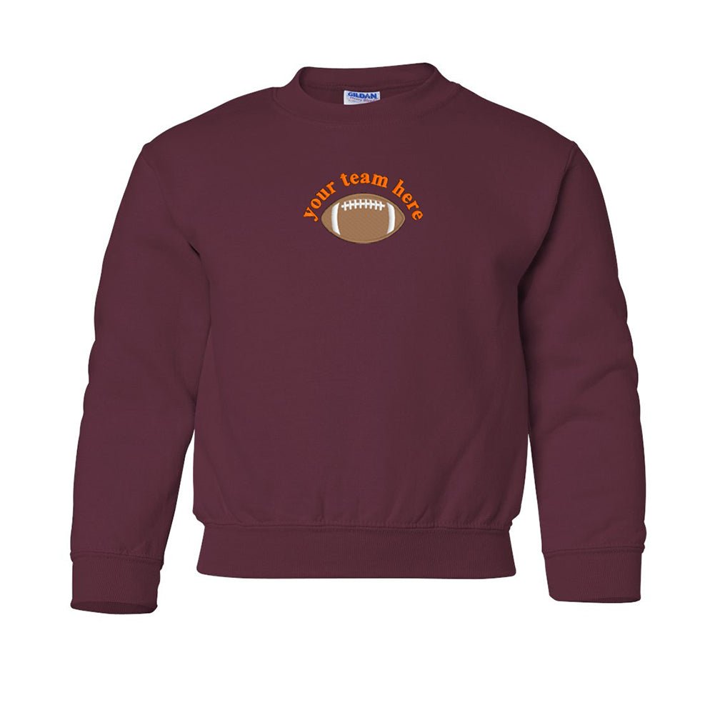 Kids Make It Yours™ Football Gameday Crewneck Sweatshirt - United Monograms