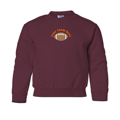 Kids Make It Yours™ Football Gameday Crewneck Sweatshirt - United Monograms