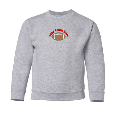 Kids Make It Yours™ Football Gameday Crewneck Sweatshirt - United Monograms